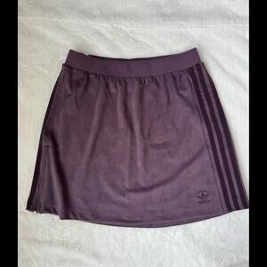 Adidas Adicolor Classics Suede Skirt - Women's Large, Purple, Slim Fit! NWT!